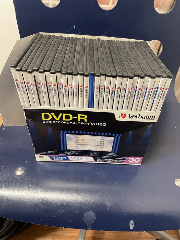 Paquete de 30 DVD-R para video Verbatim Foto 2 de 4