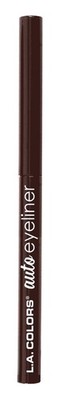 L.A. COLORS Automatic Eyeliner Pencil, Black 1 Count (Pack of 1), Brown 