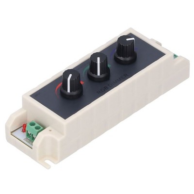 3 Channel RGB Knob Dimmer Smart LED Light PWM Digital Brightness Adjust Switch j