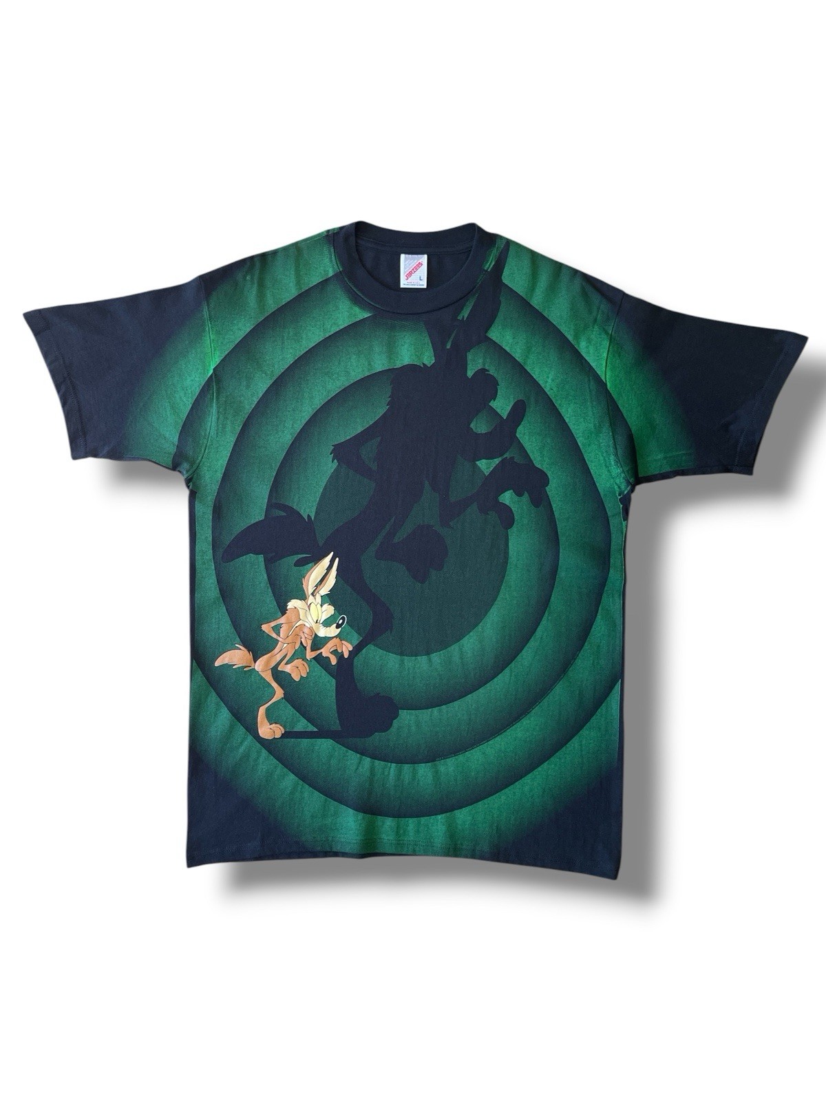 Vintage 90s Wile E. Coyote All Over Print T-Shirt Siz… - Gem