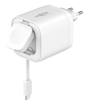 ANSMANN USB C Ladegerät 65W inkl. Kabel Apple Watch PD Schnelllader