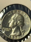 1958 SILVER PROOF WASHINGTON QUARTER   PROOF    N148