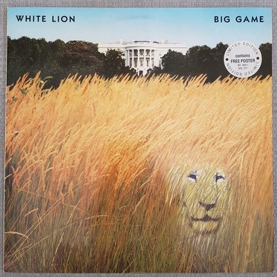 Hard Rock LP  =  White Lion   Big Game =  limited Edition = mit POSTER u. OIS