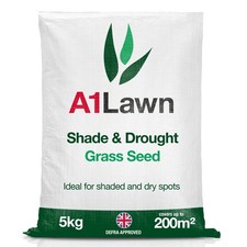 A1 Lawn Shade & Drought Tolerant Grass Seed 5kg (140m2) Perfect for Shaded Areas 9.32 per kilo
