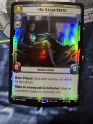 STAR WARS UNLIMITED, BO-KATAN KRYZE,  FOIL, 561, RARE , SEC, NM