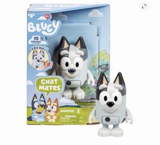 Bluey Chat Mates Muffin Talking Action Figure 10 Phrases Box Damage See Pics