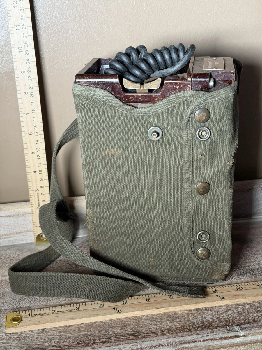 Field Telephone Indiana Original WWII US Field Gear & Equipment