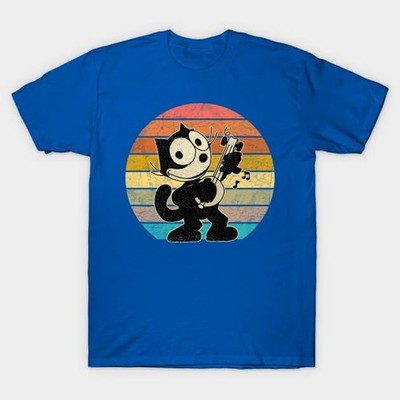 NEW Felix the cat Blue T-Shirt Cotton All size S-345XL Unisex AD01