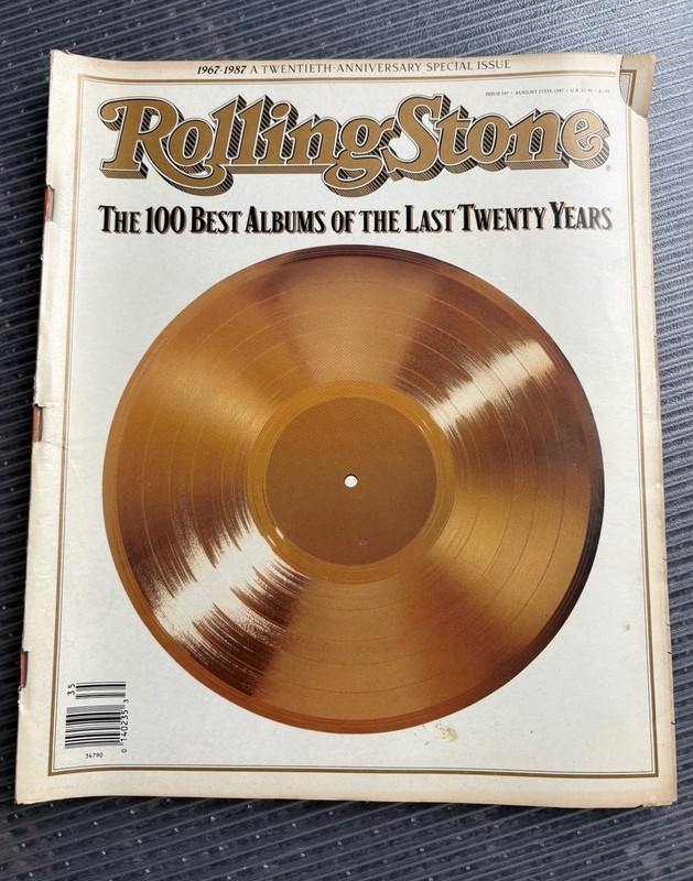 Rolling Stone Magazine No.507 8/27/1987 100 Best Albums Last Twenty Years