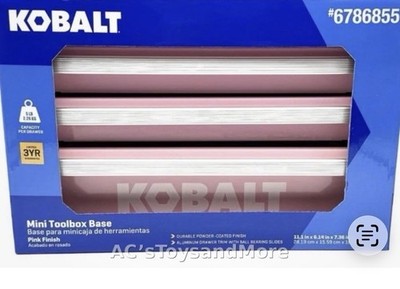 Kobalt MINI Base 3 Drawer Toolbox Base /Jewelry Box  - PINK - Hard To Find