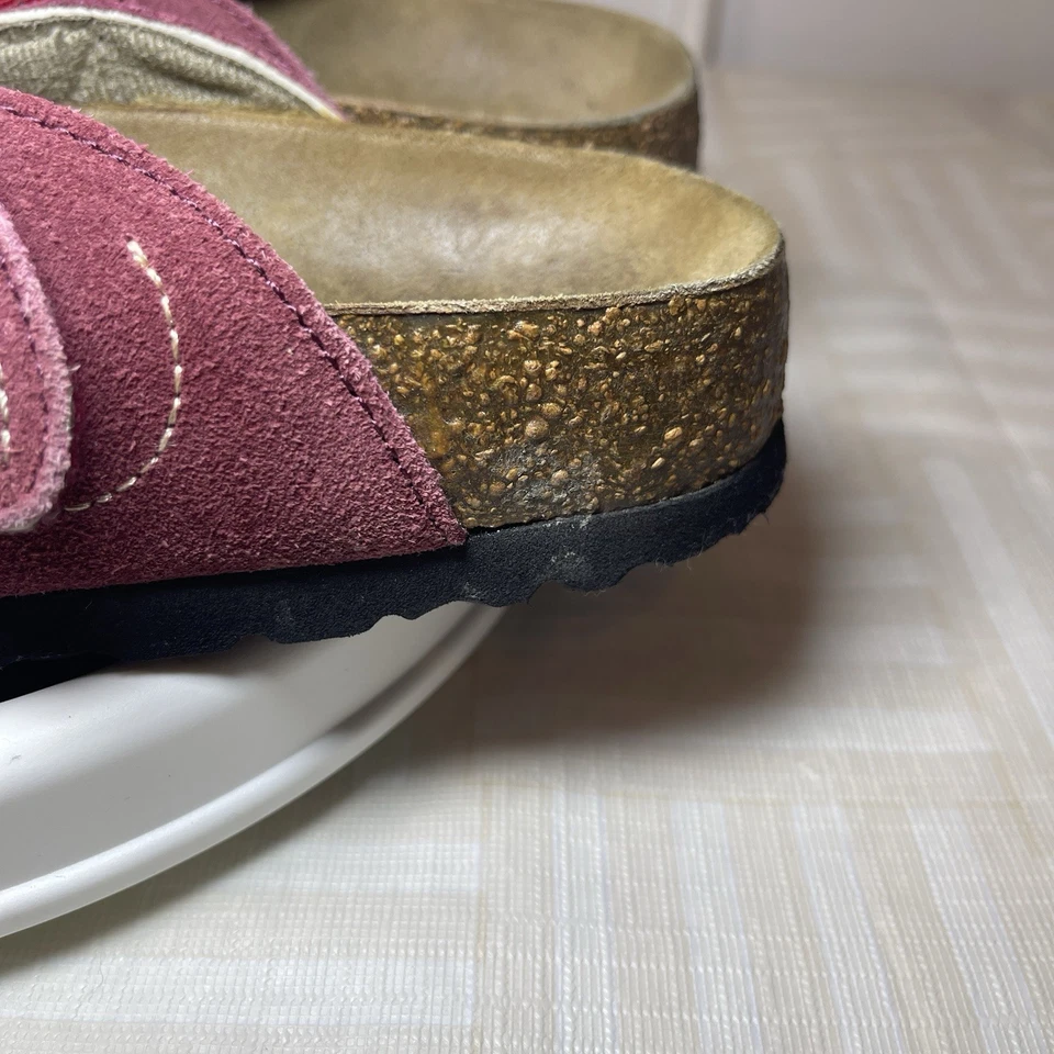 Женские сабо Betula Birkenstocks 245 без шнуровки из винной замши размер 7 с крючком и петлей - Изображение 4 из 4