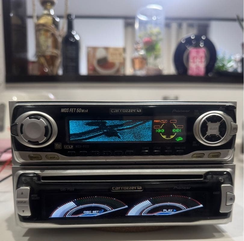Pioneer Carrozzeria MEH-P777 & CDS-P555 Car Audio CD MD Equalizer