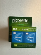Pastillas Nicorette Mint 4 mg, ayuda para dejar de fumar, NRT, nicotina 160 pastillas