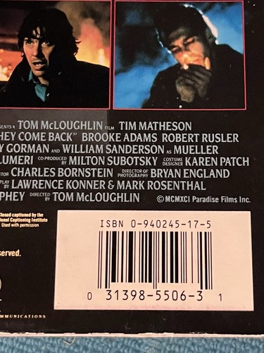 Sometimes They Come Back (VHS 1994) Stephen King Horror Movie - Picture 2 of 6