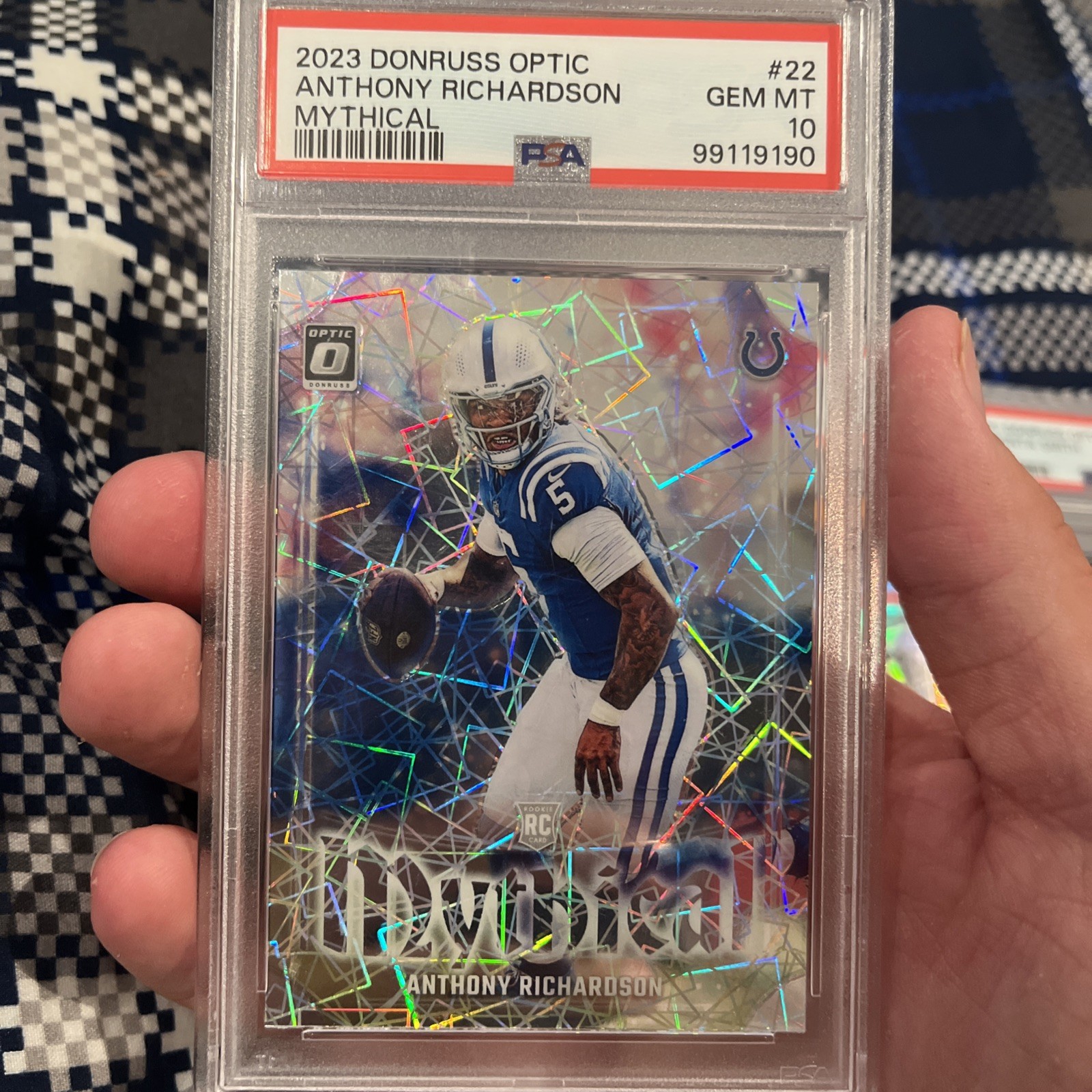 2023 Panini Donruss Optic - Mythical Anthony Richardson #22 (RC)