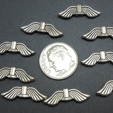 10pcs Angel Wings Beads, jewelry making supplies