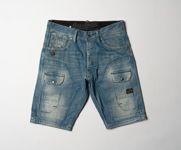 Men G-Star Raw Shorts Navy Denim 31