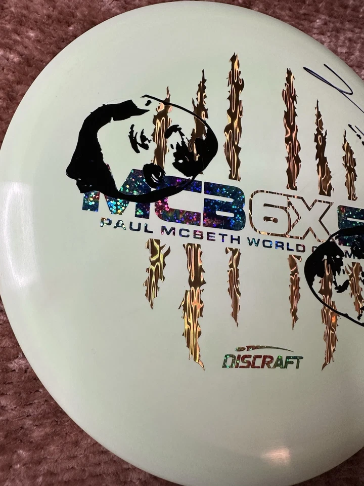 Paul McBeth 6X Buzzz Face Stamp Prototype Autographed Discraft ESP Rare - Image 2 of 4
