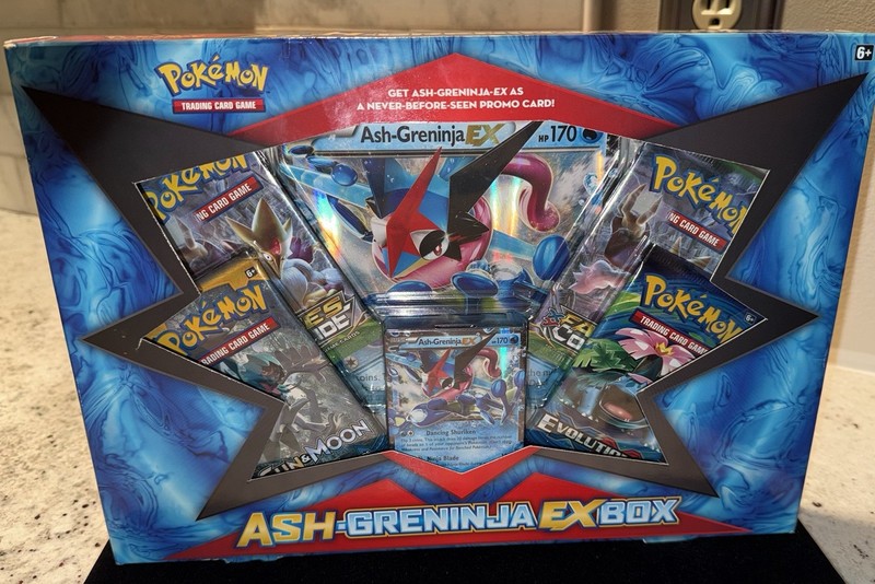 SEALED Pokemon Ash-Greninja EX Box Collection  w/ minor box damage XY Evolutions