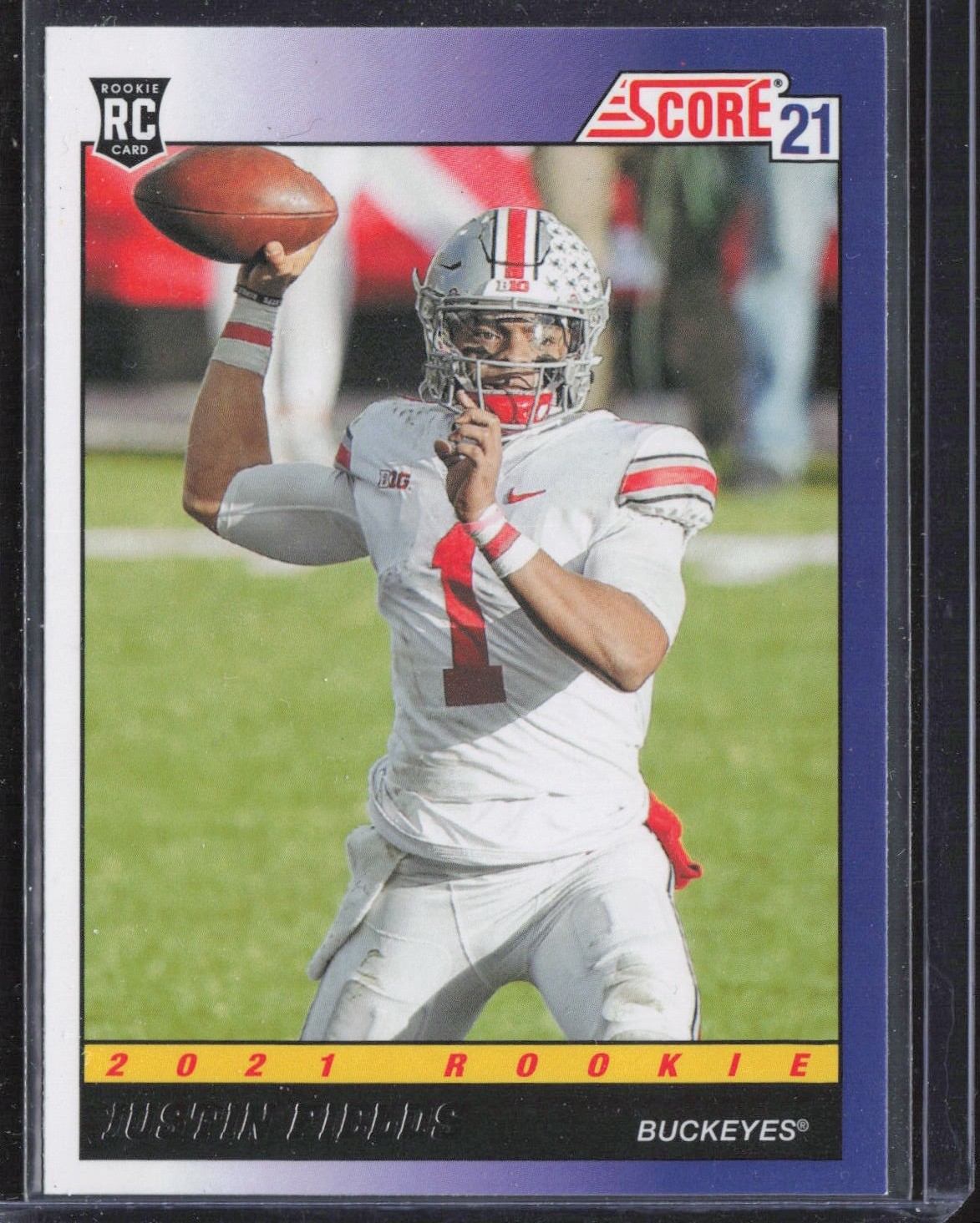 2021 Score #TB2 Justin Fields 1991 Throwback
