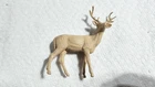 A VINTAGE 1950's MARX TAN STAG DEER  FIGURE FROM A ROBIN HOOD PLAYSET 60MM FINE