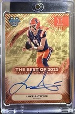 Marketplace image: Topps 2025 Bowman's Best 1/1 Luke Altmyer Autograph Superfractor BOA-LA