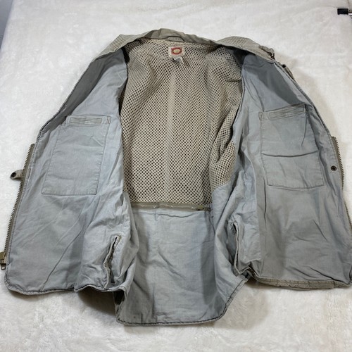 Vintage Banana Republic 80s Utility Vest Multi Pocket Fishing Hiking Outdoors XL - Picture 8 of 10