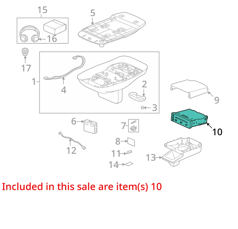 ПОДХОДИТ ДЛЯ 2002-2005 SATURN L300 L200 ПЛЕЕР ASM ВИДЕО ДИСК 22693802 - НОВЫЙ OEM - Изображение 2 из 3
