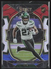 2022 Panini Select #89 Zonovan Knight Red and Blue Prizm Die Cut