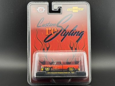 M2 1973 Chevrolet Cheyenne Super 10 Custom Re Styling Flammen HS70 1/64 Jagd