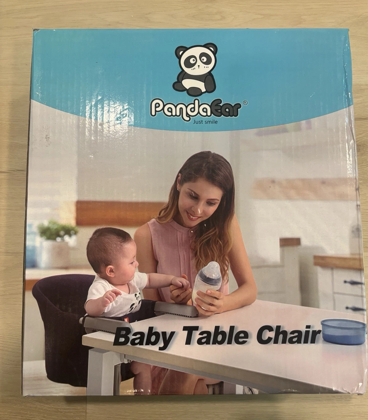 Hook/Clips On Table High Chair Fold-Flat Easy Storage Portable Baby Feeding Seat