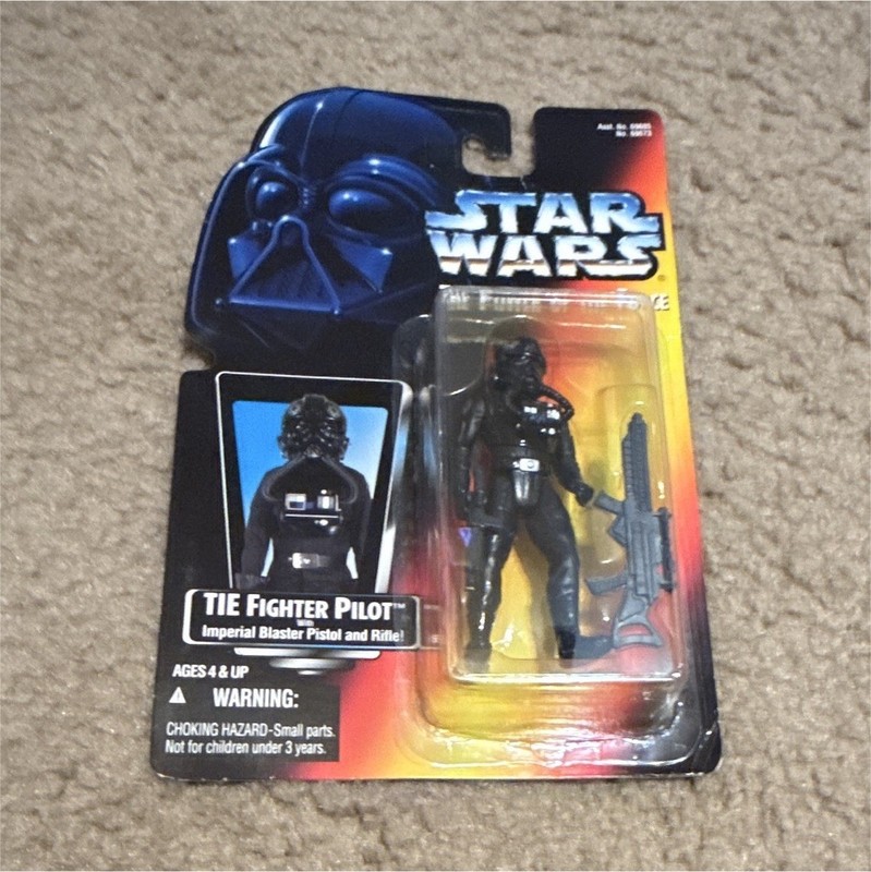 Kenner Star Wars Power of the Force 2 TIE Fighter Pilot w/ Blaster 1995