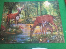 Bits And Pieces 1000 Piece Puzzle - Woodland Stream by Steve Read