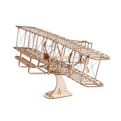 Puzzle DIY Wright Flyer Model Airplanes set Woodcraft set Gift for Children