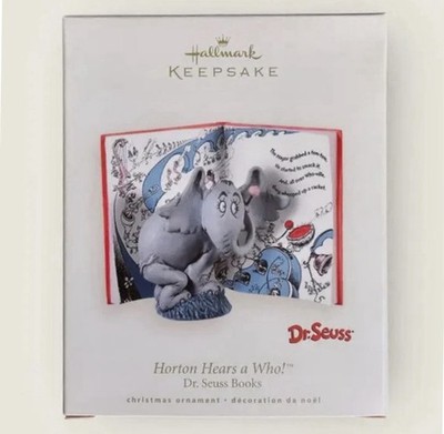 2008 DR. SEUSS HORTON HEARS A WHO HALLMARK KEEPSAKE ORNAMENT NEW FREE SHIPPING