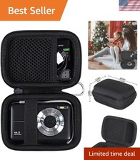Lightweight Hard Camera Case for Kids - Zipper Closure  Cushioned Lining