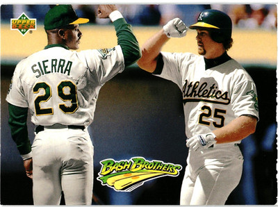 1993 Upper Deck - Teammates Mark McGwire, Ruben Sierra #49