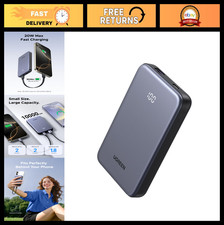 10,000mAh Power Bank, 22.5W Fast Charging Portable Charger, USB-C PD3.0, Digital