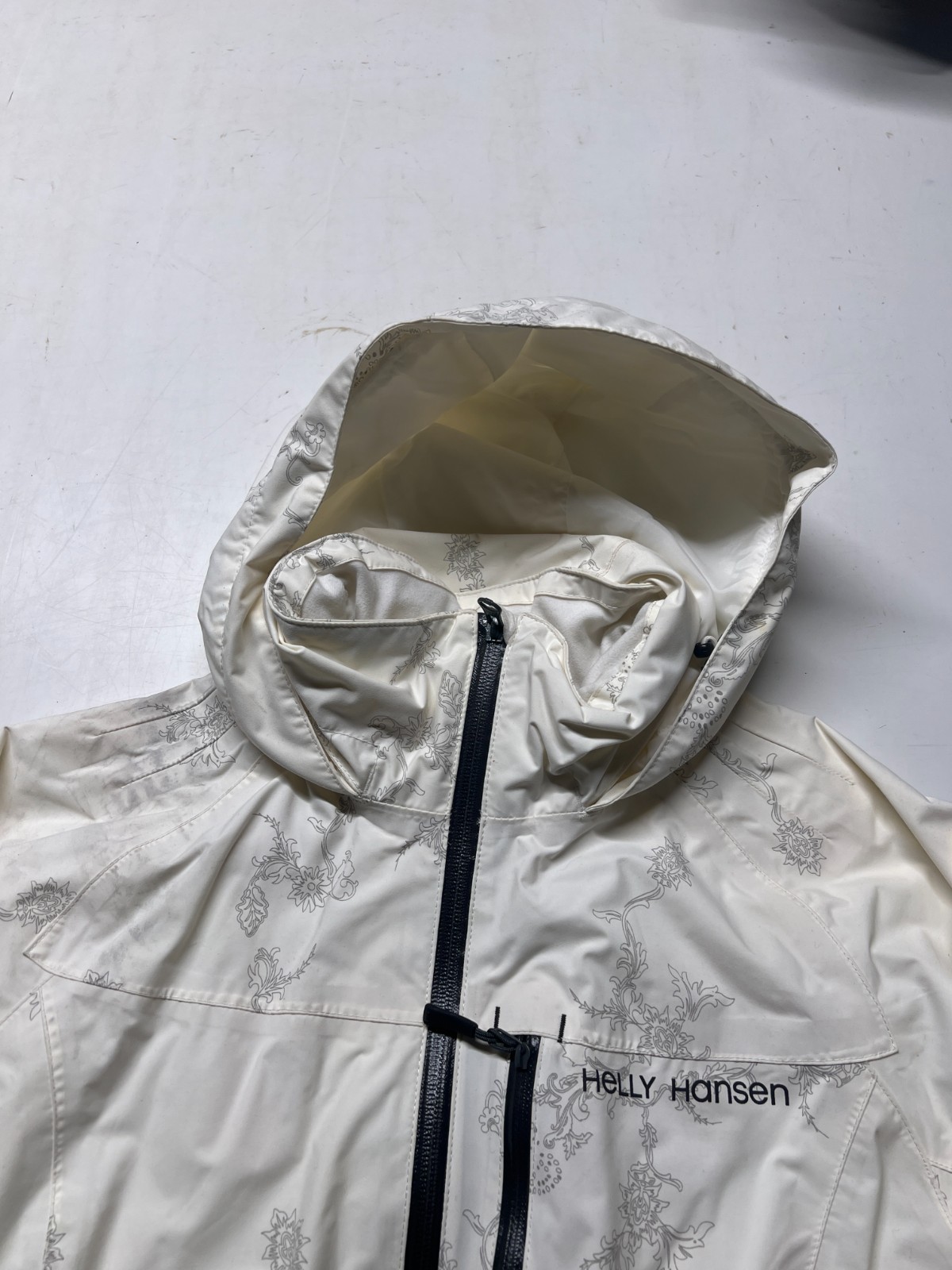 Helly Hansen Waterproof Rain Jacket White Full Zi… - image 6