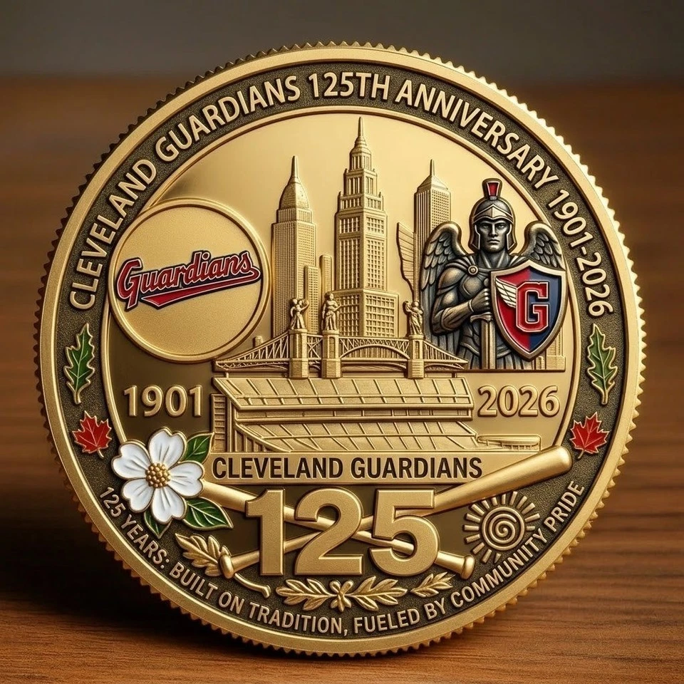 New Cleveland Indians 125th anniversary 1901-2026 Commemorative Coin