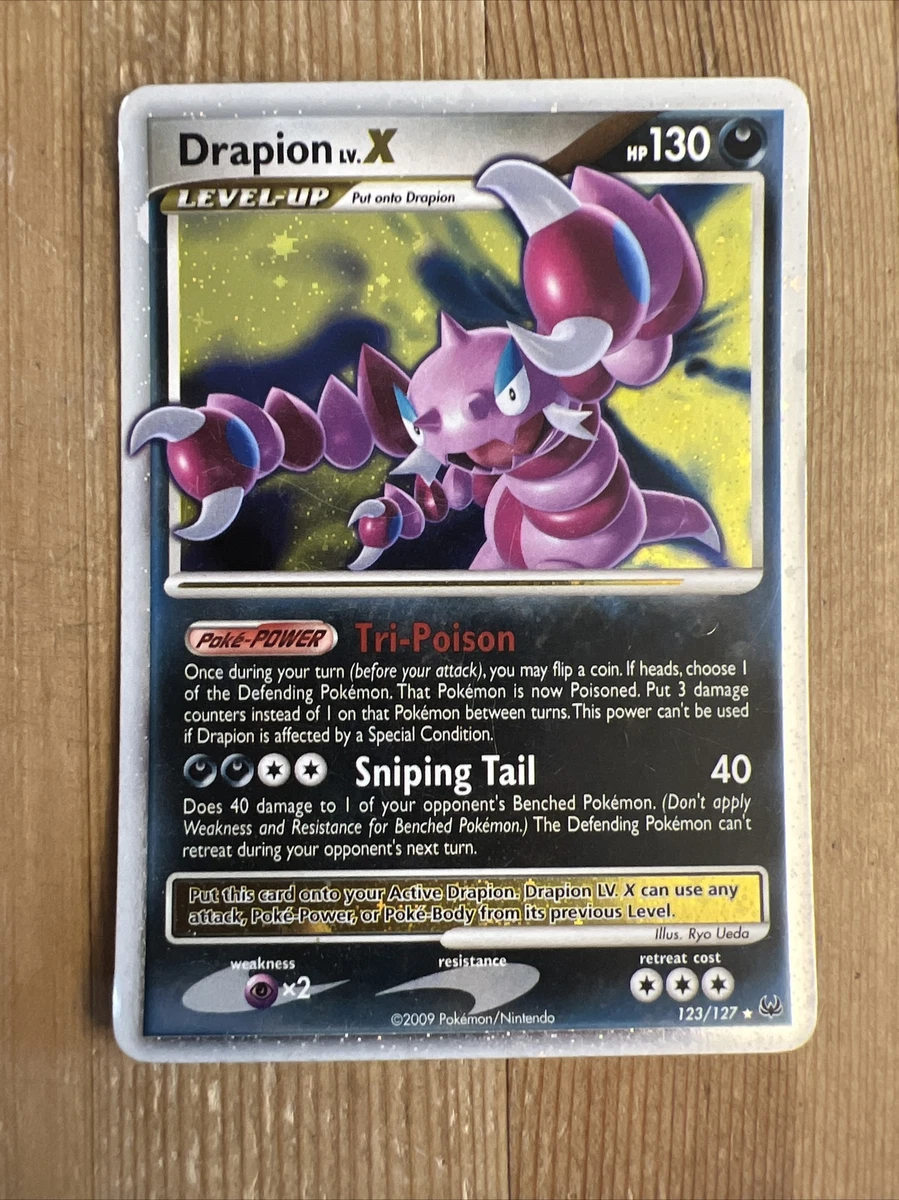 Drapion LV.X - 123/127 - Ultra Rare Holo Platinum (Base Set