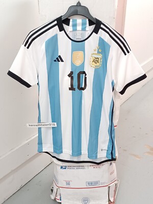 ADIDAS 10 MESSI ARGENTINA 22 WINNERS HOME JERSEY IB3597 MENS SIZE