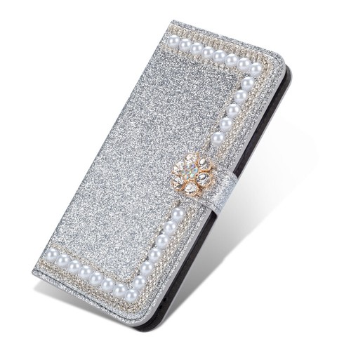 Funda tipo billetera con diamantes pera brillante cubierta abatible para iPhone 16e/15/14/13/12/11 SE 8 - Imagen 20 de 23