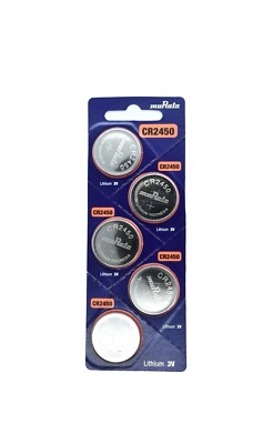 MuRata / Sony CR2450 Lithium 3V Coin Cell Battery – Use By 2032 – Single