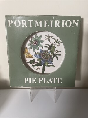 Portmeirion Tortenplatte Botanischer Garten 'Blaue Passionsblume' Neu Box 9'' Torte