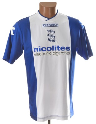BIRMINGHAM CITY 2013/2014 HOME FOOTBALL SHIRT JERSEY DIADORA SIZE
