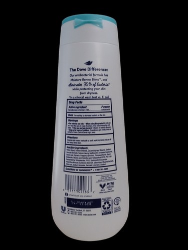 Dove ANTIBACTERIAL CARE BODY WASH Moisture Renew Blend Shower Gel JUMBO 20 fl oz