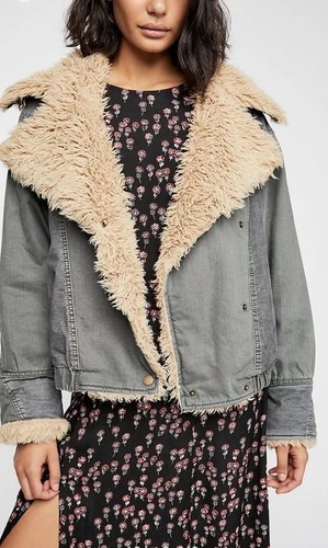 Owen Sherpa Teddy Collar Denim Jacket 
