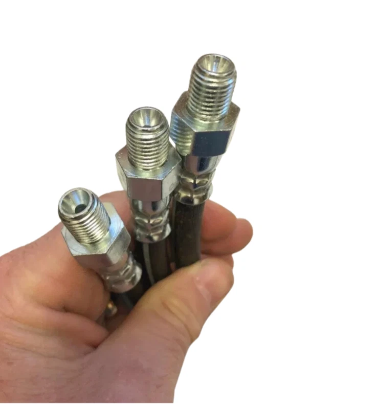 1935-1947 Plymouth Dodge Fargo Truck Front Rear Brake Hose Set Of 3 - Image 2 of 4