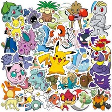 50 Pcs Pokemon Random Sticker Lot - Fun Mix